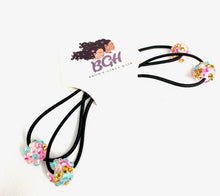 Load image into Gallery viewer, Brown Girls Hair NEW* TODDLER Bling Ponytail Hair Elastics | Hair Knockers Bobbles
