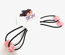 Load image into Gallery viewer, Brown Girls Hair NEW* TODDLER Bling Ponytail Hair Elastics | Hair Knockers Bobbles
