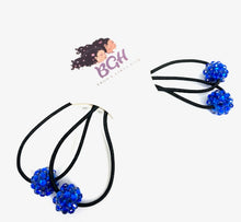Load image into Gallery viewer, Brown Girls Hair NEW* TODDLER Bling Ponytail Hair Elastics | Hair Knockers Bobbles
