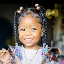 Load image into Gallery viewer, Facet Mirror Hair Bobbles | Hair Knockers | Hair Balls - Brown Girls Hair
