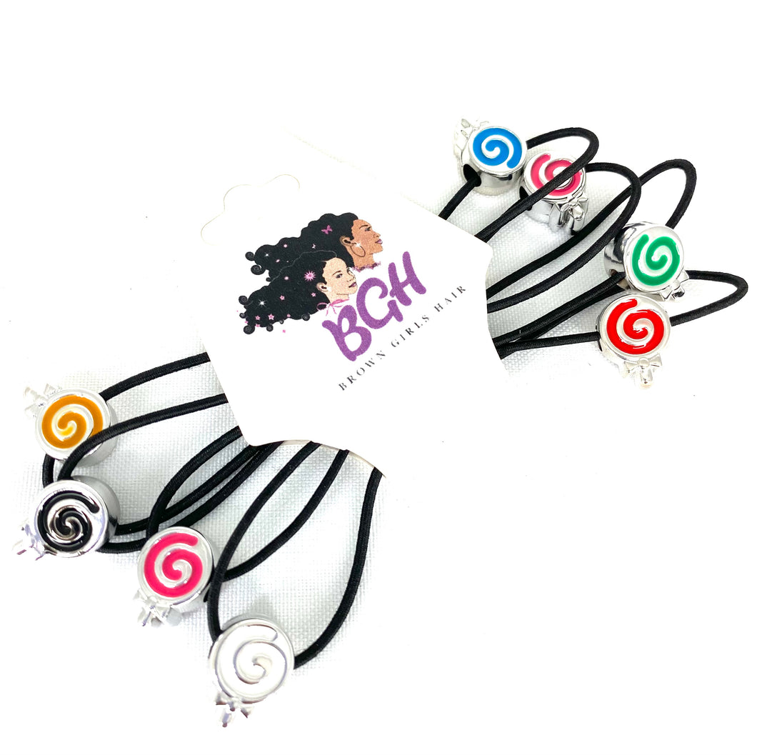 Brown Girls Hair Lollipops Ponytail Holders