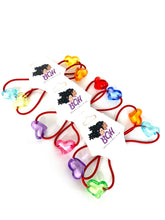Load image into Gallery viewer, Brown Girls Hair Fun Shapes Ponytail Holders
