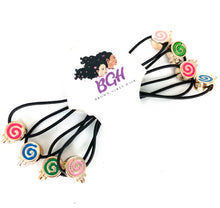 Load image into Gallery viewer, Brown Girls Hair Lollipops Ponytail Holders
