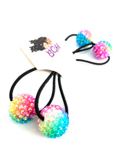 Load image into Gallery viewer, Brown Girls Hair Tie Dye Bling Bobbles | Hair Knockers Accessories
