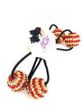Load image into Gallery viewer, Bling Stripes Balls | Hair Knockers Bobbles - Brown Girls Hair
