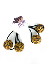 Load image into Gallery viewer, Brown Girls Hair Animal Print Hair Knockers | Bobbles | Ballies
