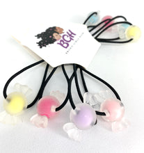 Load image into Gallery viewer, Brown Girls Hair Round Candy Ponytail Holders
