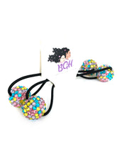 Load image into Gallery viewer, Brown Girls Hair Bling Confetti Hair Ballies | Hair Knockers Bobbles
