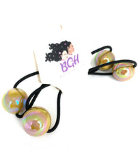 Load image into Gallery viewer, Brown Girls Hair *NEW* Iridescent Bubble Gum Ponytail Holders
