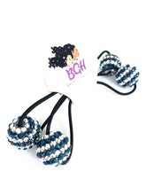 Load image into Gallery viewer, Bling Stripes Balls | Hair Knockers Bobbles - Brown Girls Hair
