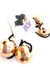 Load image into Gallery viewer, Facet Mirror Hair Bobbles | Hair Knockers | Hair Balls - Brown Girls Hair
