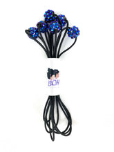 Load image into Gallery viewer, Brown Girls Hair *NEW* Bling Accent 6 Pc Bouquet | Ponytail Holder
