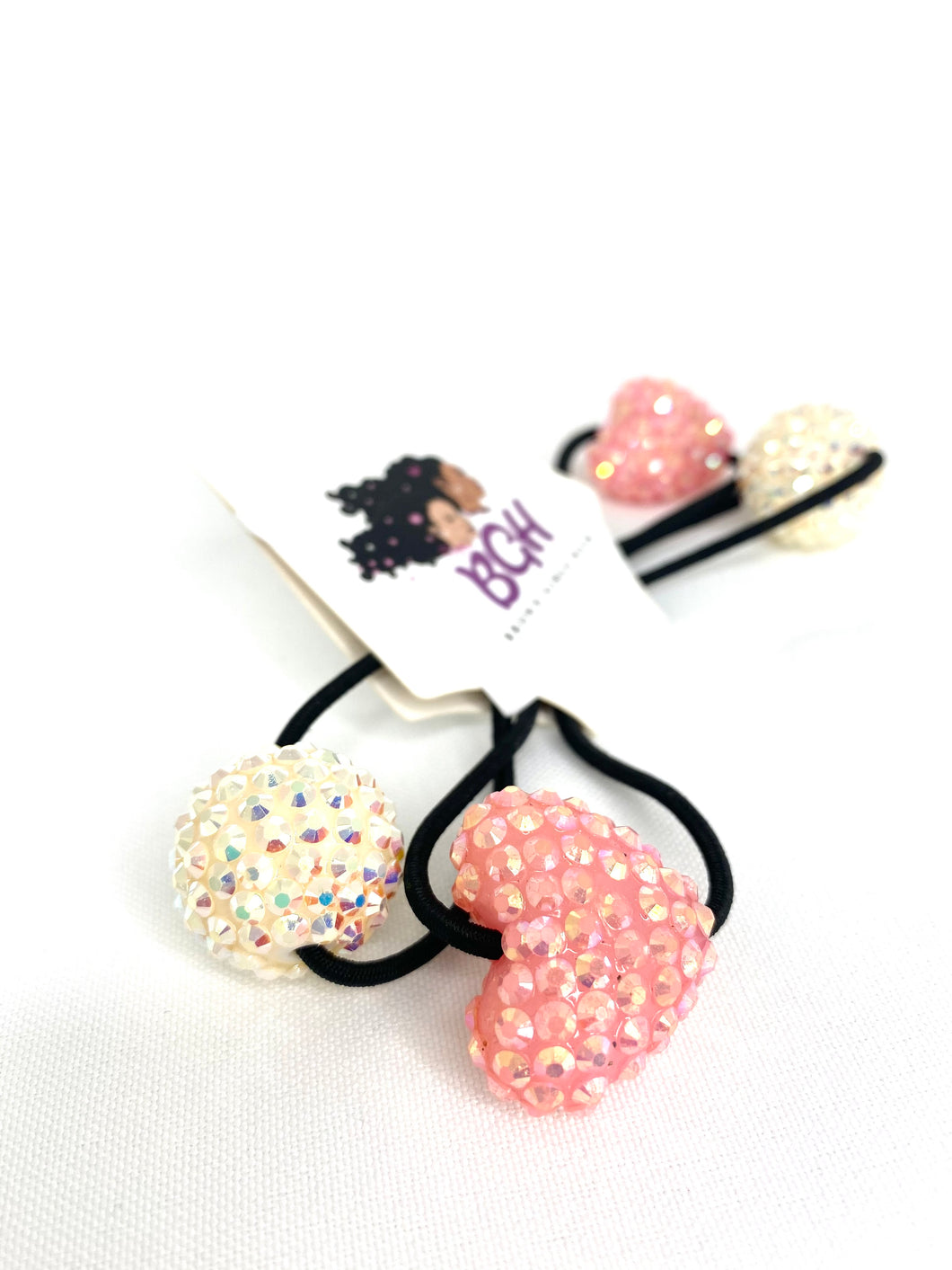 Bling Heart Balls | Hair Knockers - Brown Girls Hair