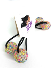 Load image into Gallery viewer, Bling Confetti Hair Balls | Hair Knockers Bobbles - Brown Girls Hair

