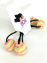 Load image into Gallery viewer, Bling Stripes Balls | Hair Knockers Bobbles - Brown Girls Hair
